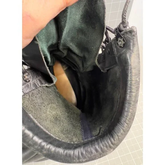 Vintage US Army Combat Jump Boots Lug Sole Men’s 9 Wide (EE) 1980’s Leather - Picture 8 of 9